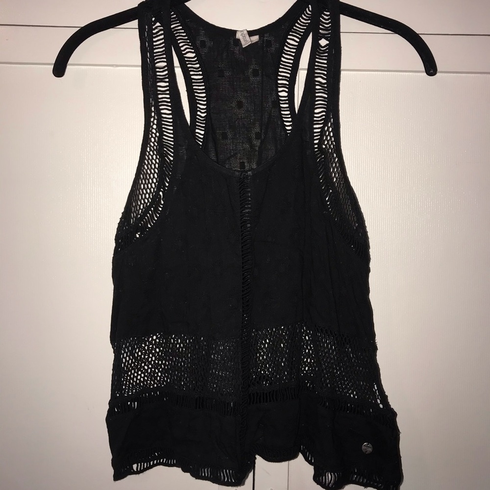 Black Cut-Out Designed Top